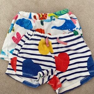 Bundle Mini Boden Colorful Kids' Summer Coverup Shorts Set